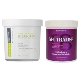 Btx Moroccan Argan For Beauty 1kg + Máscara Neutralise 1kg