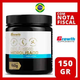 Colágeno Growth Hidrolisado Em Pó 150g Original Sabores - Envio Imediato