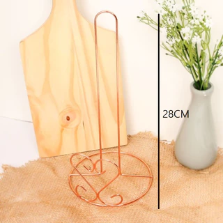 Suporte Porta Rolo Papel Toalha 28CM Coração Rose Organizador Cozinha Mesa Multiuso em Oferta na Shopee