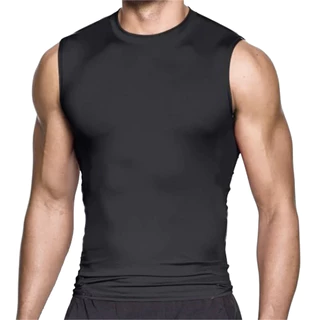 Camiseta Regata Machão lisa Termica Compressao Gola Treino Fit