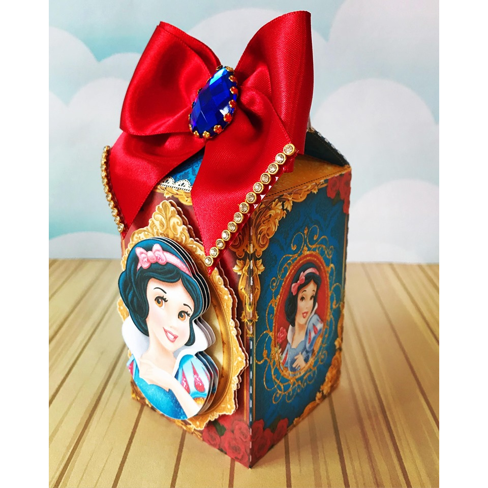 Branca De Neve Cut - 12 Displays De Festa De 20cm Totens