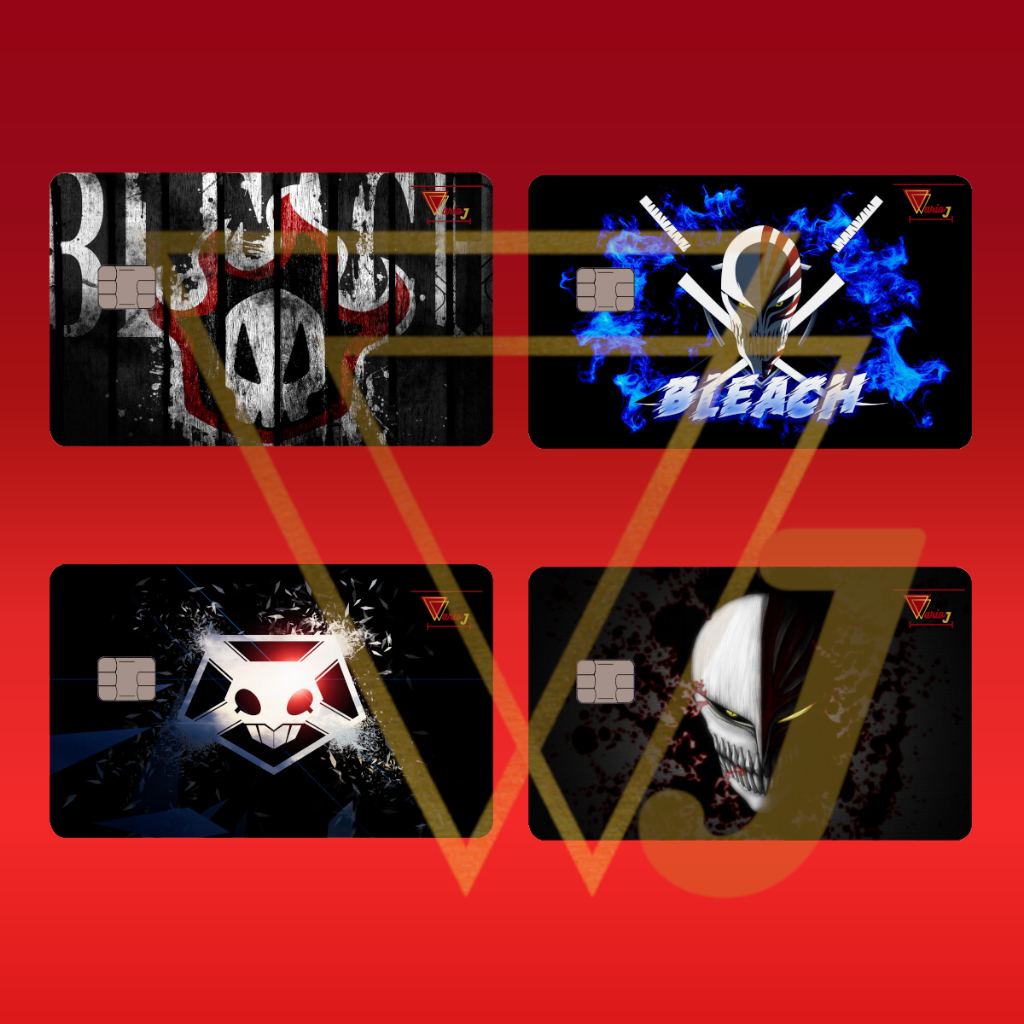 Película Adesivo Cartão Anime Bleach Logo Top Excelente Qualidade