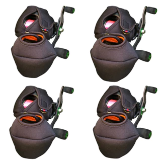 Kit 4 Capas para Carretilha de Pesca Perfil Baixo em Neoprene