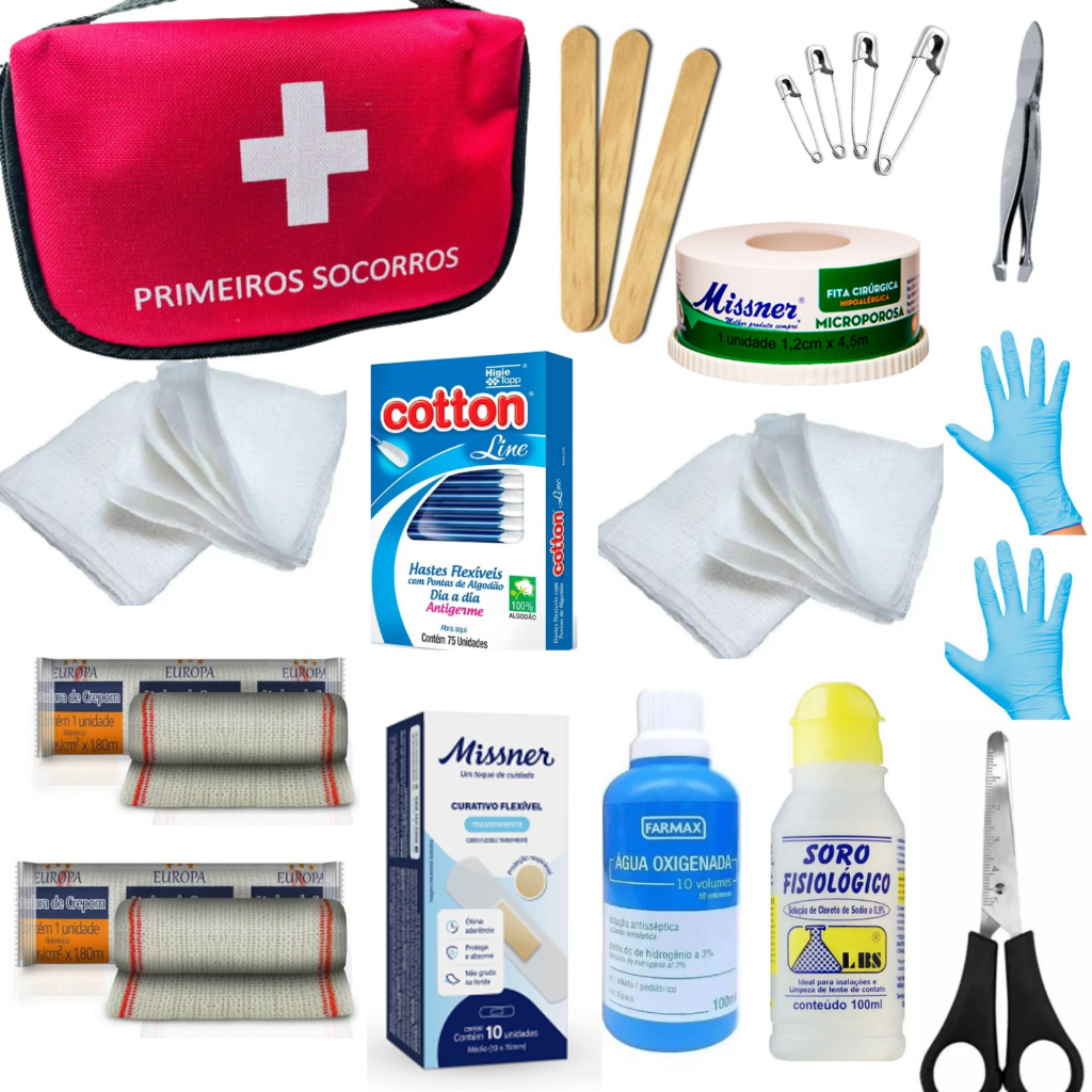 Kit Primeiros Socorros - 20 ítens