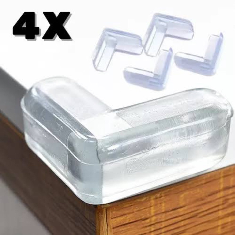 kit 4 Protetor De Quina Silicone Mesa Segurança Para Crianças E Bebes ...