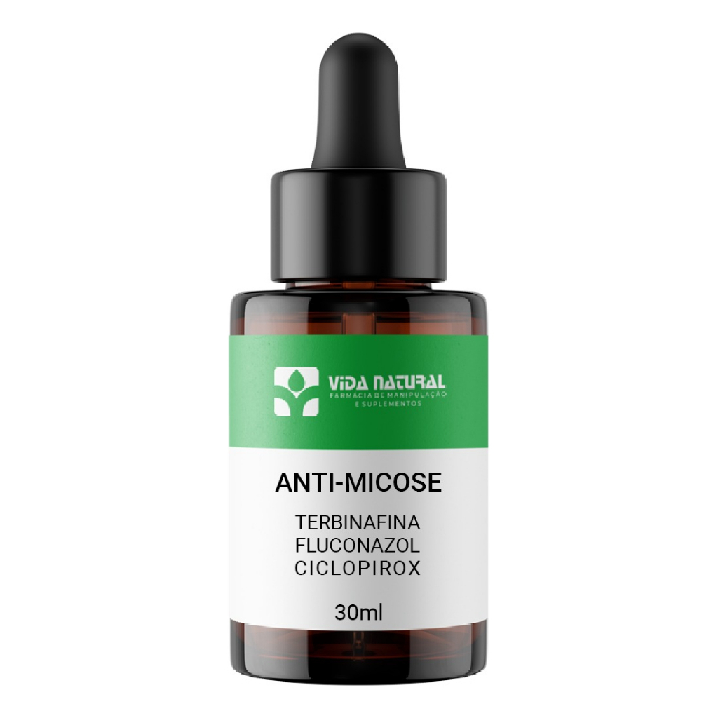 Anti Micose 30ml Com Ciclopirox + Terbinafina + Fluconazol
