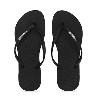 Chinelo Sandália Slim havaianas Logo pop up preto tamanho (39/40)-(41/42).
