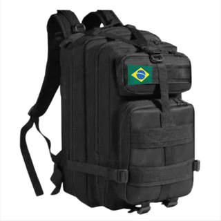 Mochila Militar Impermeável Reforçada 30l masculina assault + patch varias cores escolha a sua