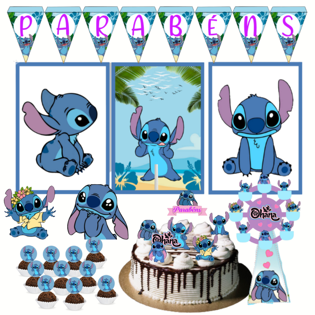 Kit Festa Fácil - É Só Um Bolinho - Stitch