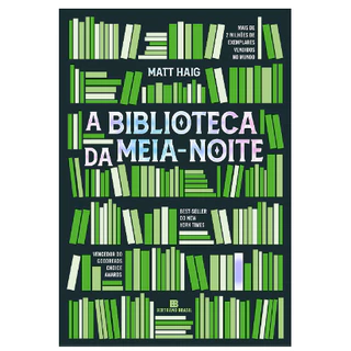 Livro A Biblioteca da Meia-Noite- autor Matt Haig.