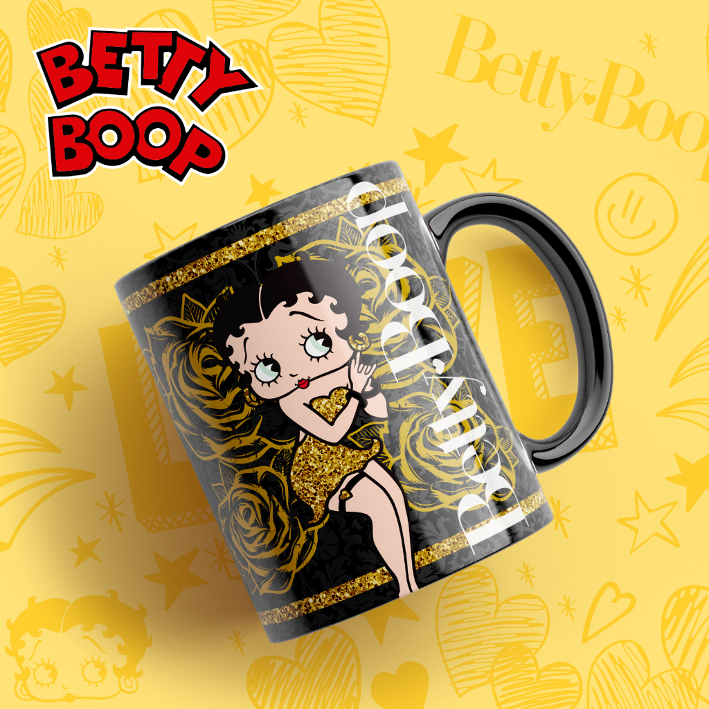 Caneca Porcelana Famosa Betty Boop IncluÍmos Nome Shopee Brasil 7340