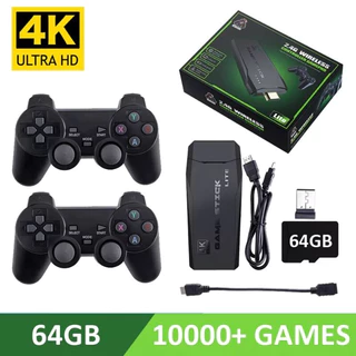Video-game Game Stick 4K Lite SEGAM-M8-V7.0 + 20.000 Jogos + 2 Controles | Super Nintendo, PS1, etc