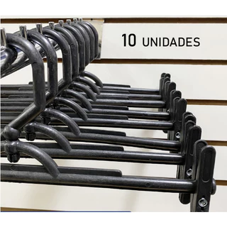 Cabide Com Presilha 10 unidades, cabide saia em plástico