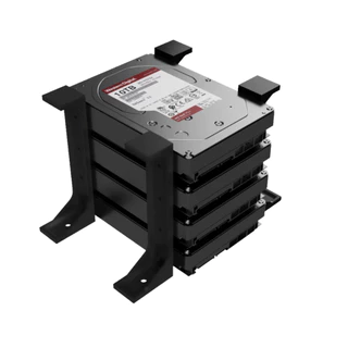 Suporte Rack Externo E Vertical Para Até 4 Hd 3.5 Organizado