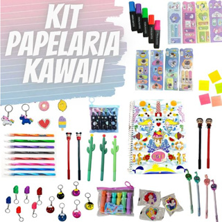 Kit Papelaria Criativa Fofa Kawaii- Kit Escolar