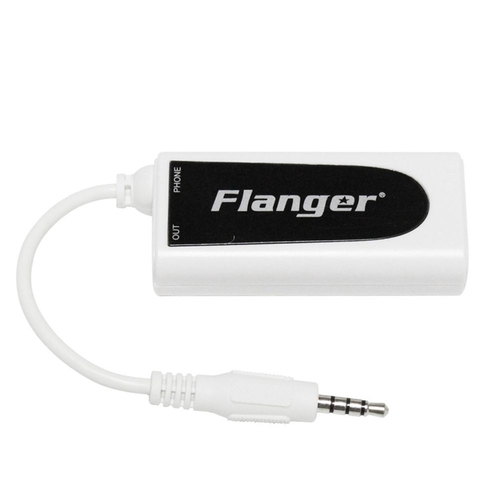 Interface de áudio FLANGER FC-21 para guitarra, baixo e etc. Lives no celular