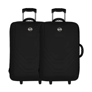Kit 2 Malas Viagem Pequena Bordo Rodinhas Village Rígida P+P
