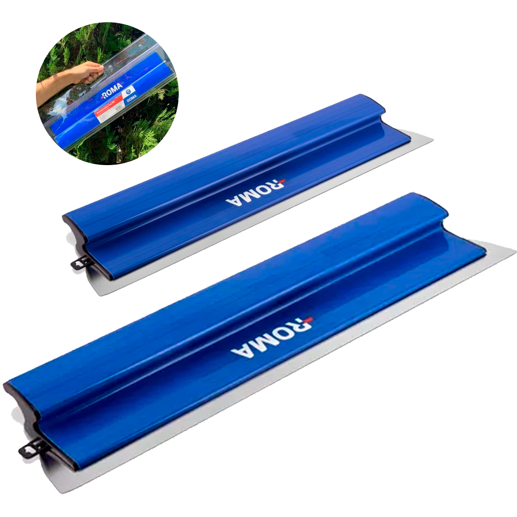 Desempenadeira Massa Corrida De Aço Inox Pro Tipo Berox Grande Leve Flexível Profissional - ROMA