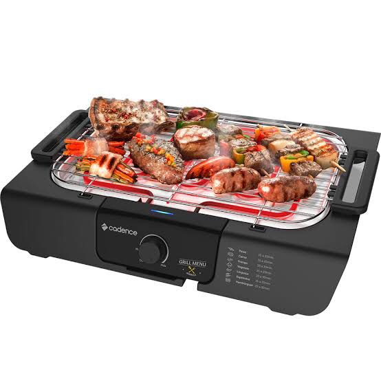 Churrasqueira Elétrica Portátil Cadence Grill Menu - 127V