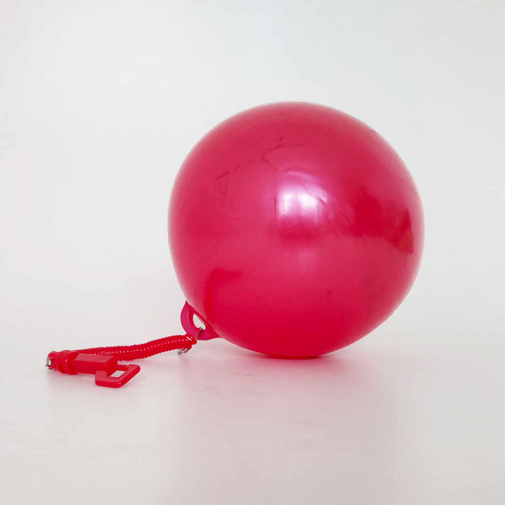 Bola De Borracha Com Cordão Mola