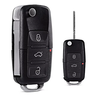 Chave canivete modelo VW G5 multimarcas para controles FKS, Defender tech, WR, stetson, microcontrol, eclipse e sistec com lâmina