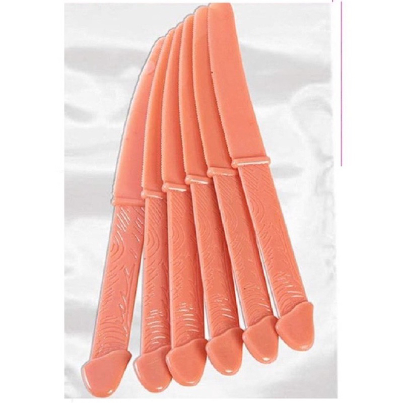 FACA REFORÇADA DE FESTA FORMATO PINTO P3N1S KIT COM 6 UNDS DESPEDIDA DE SOLTEIRO FESTINHAS ENGRAÇADAS