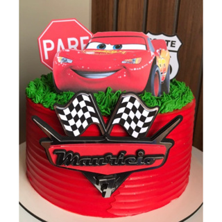 Bolo Carros  Bolo relâmpago mcqueen Car Cake Lightn…