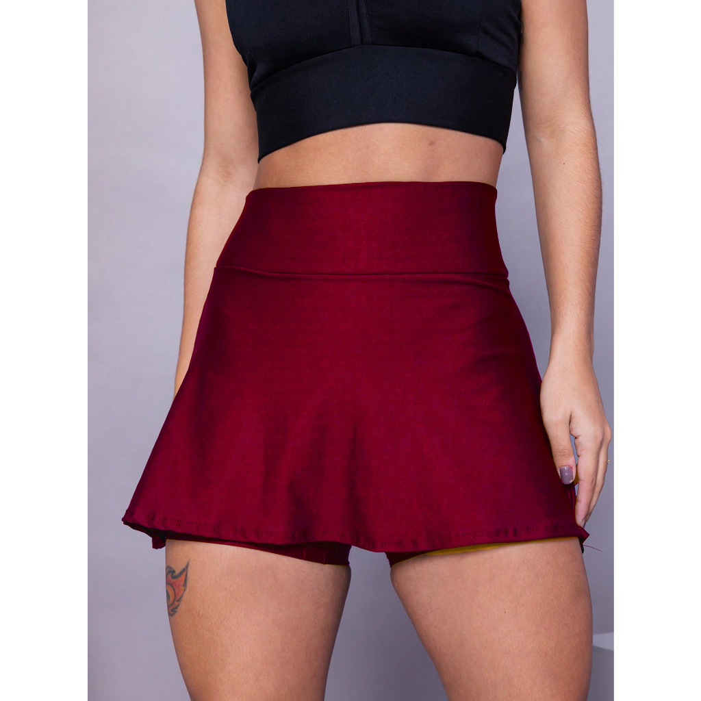 Shorts Saia Academia Legging Suplex | Shopee Brasil