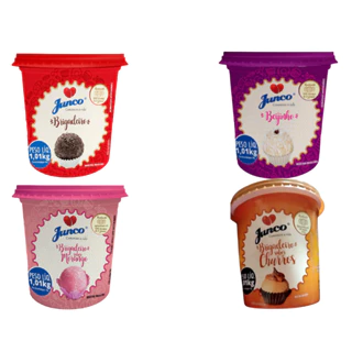 Kit 4 Brigadeiro, Beijinho, Churros e Morango 1Kg Junco
