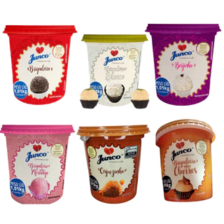 Kit 6 Brigadeiro, Branco, Beijinho, Morango, Cajuzinho e Churros 1Kg Junco