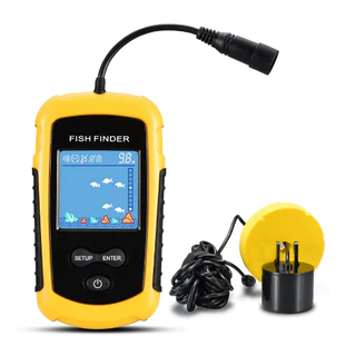 Localizador de Peixes Portátil Detector Com Fio De Profundidade Envio Imediato