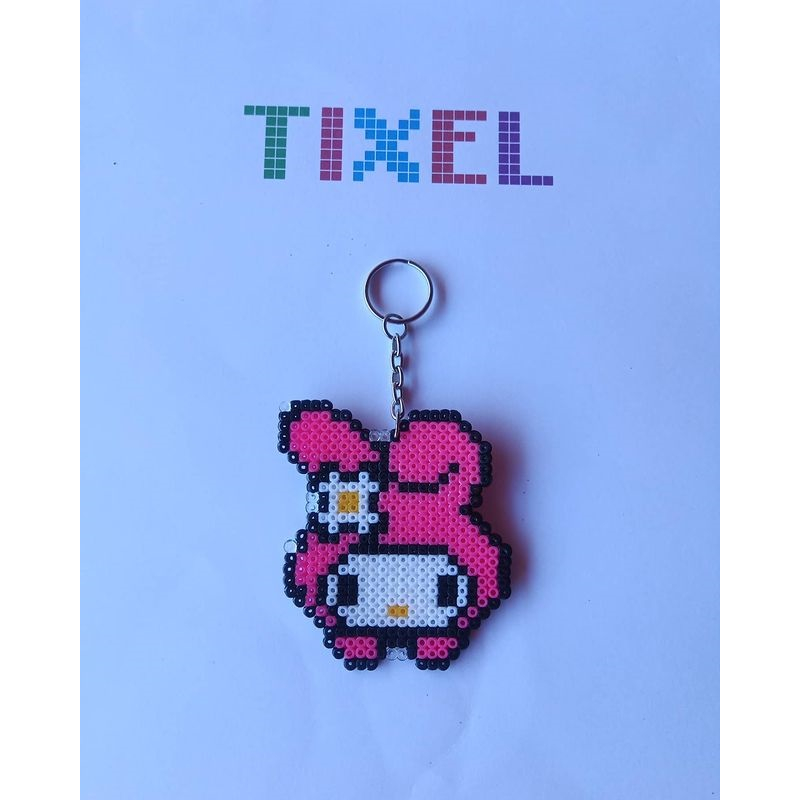 Chaveiro My Melody | Hama Perler Beads | Shopee Brasil