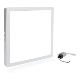 Kit 4 Plafon Sobrepor Quadrado Led 32w Painel Bivolt 30x30