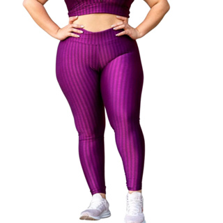 Calça Legging 3D Plus Size Zero Transparência