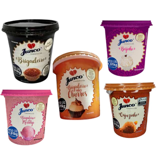 Kit 5 Gourmet, Beijinho, Morango, Churros e Cajuzinho 1Kg Junco