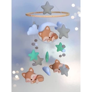 Raposa na lua decoração