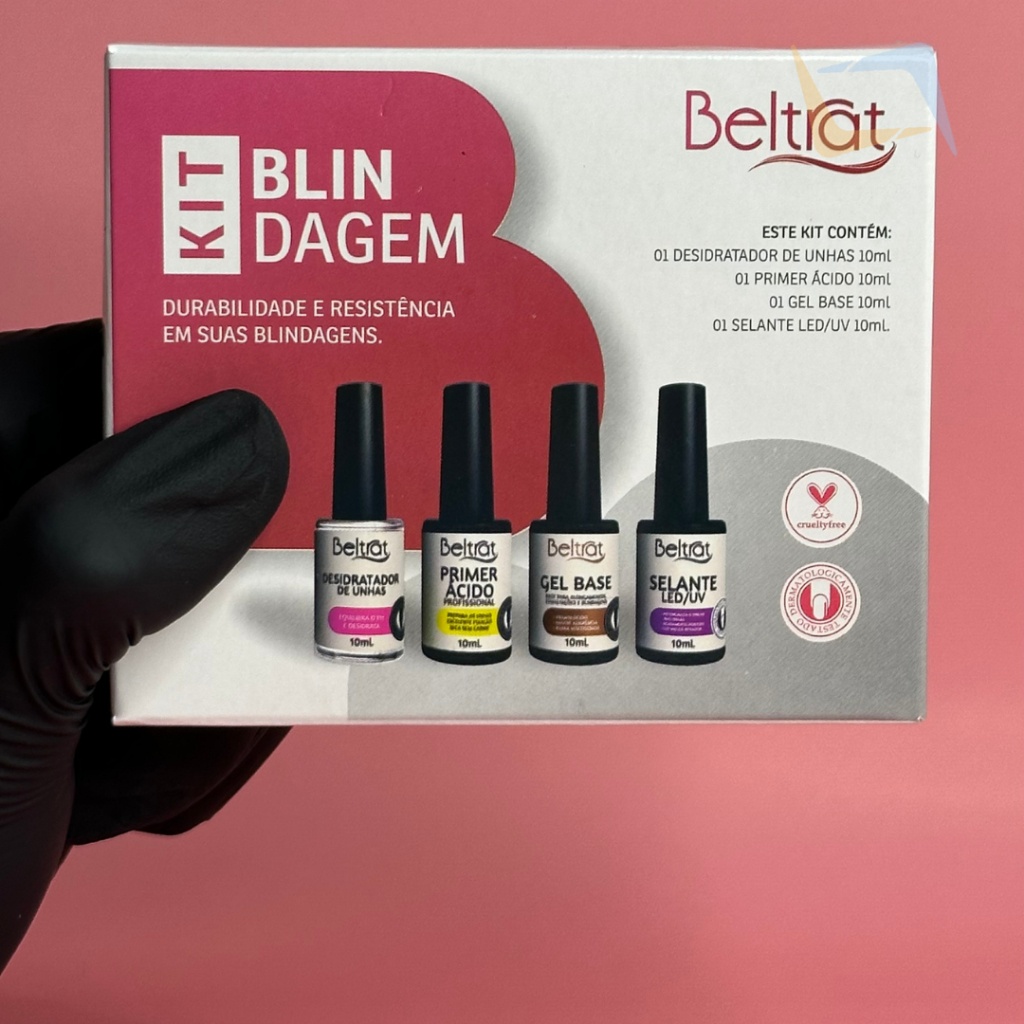Kit Blindagem para Alongamento de Unhas em Gel Beltrat/ Desidrat ...
