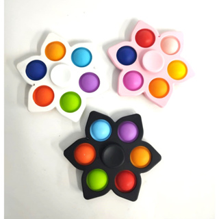 Kit 20 Spinner formato de flor popt it Tik Tok disponível nas cores branco, rosa, preto e azul. (Enviamos conforme estoque)