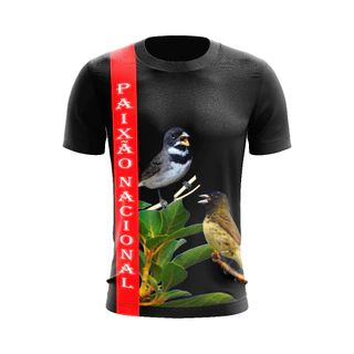 camisa camiseta de papa capim baiano e coleira canto tui tui zel zel