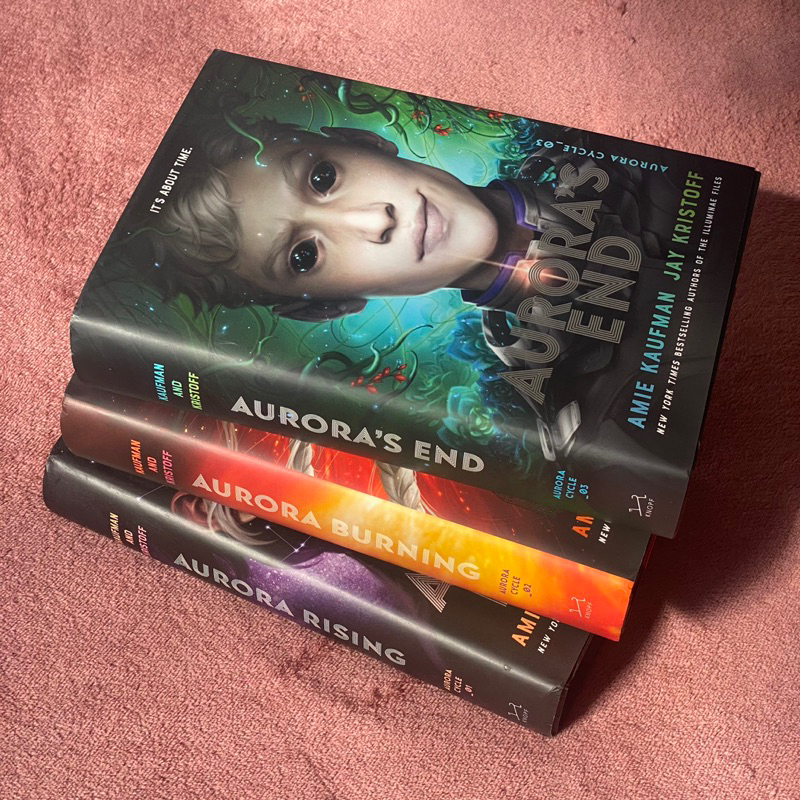 Livros da Trilogia Aurora Rising - livros em inglês, capa dura / aurora rising, aurora burning e aurora’s end