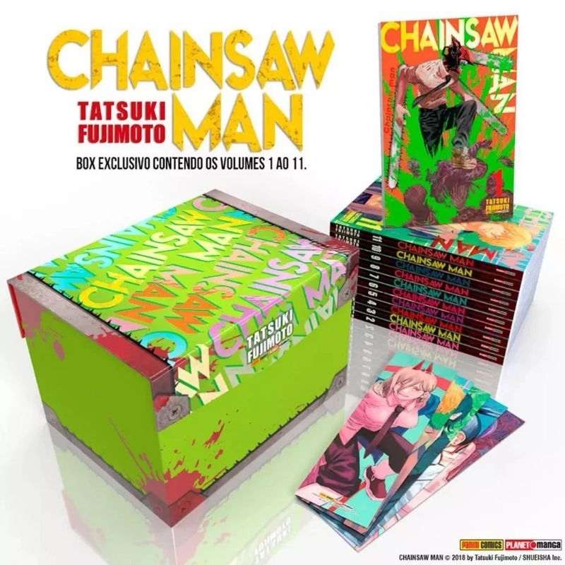 Livro Chainsaw Man, Volume 1 Ao 3 - Kit Lacrado