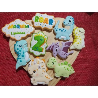 Biscoitos decorados - Dinossauro baby