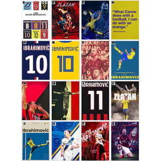 Placas Decorativas Quadro MDF Futebol Zlatan Ibrahimovic