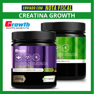 Creatina Monohidratada ou Creapure Growth Suplements Original 100% Pura