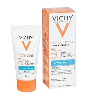 Vichy Capital Soleil Hydra-Matte Protetor Solar Facial FPS50 30g