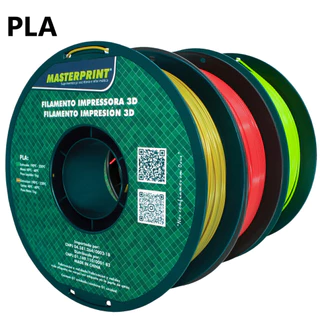 Filamento PLA 3D 1.75mm 1KG Cores a escolha para Impressora 3D Masterprint