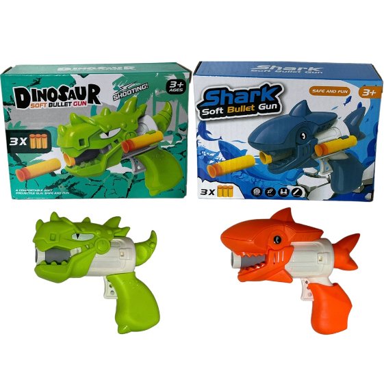 Atirar Dinossauro Jogo - Bullet Launcher Cannon Dinosaur Toy