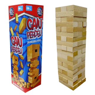 Jogo Caiu Perdeu Torre Maluca De Equilíbrio Divertida Coordenação motora pais e filhos.