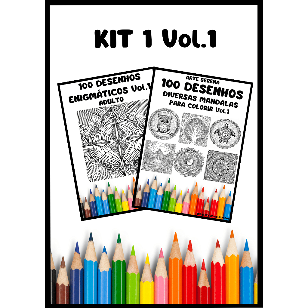 Caderno Livro De Colorir com 200 Desenhos para Colorir Adulto - Capa ...