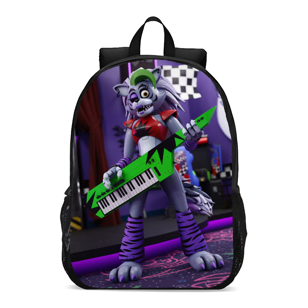 Mochila Escolar Infanto juvenil Jogos Animatronic Roxy